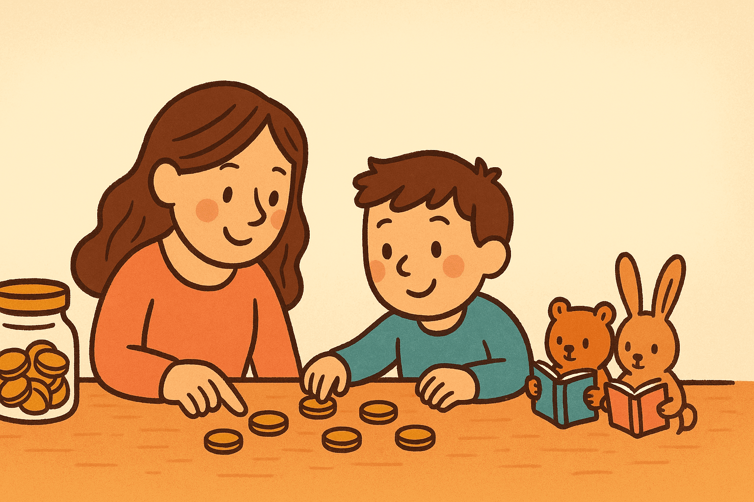 Ilustración del post: Cinco juegos con monedas para hacer con tu peque en diez minutos